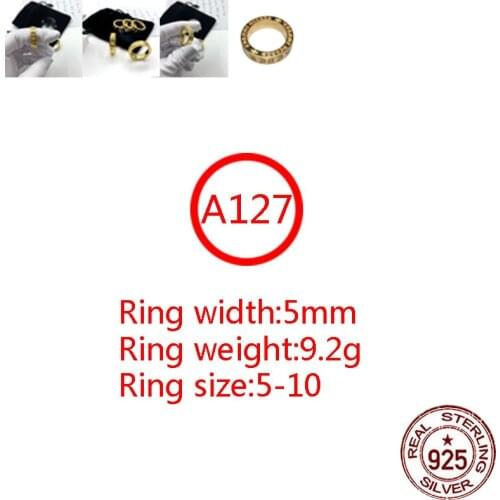 A127 S925 sterling silver ring jewelry Cross fashion style punk fashion couple shape gift for hot