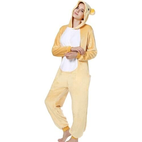 Rilakkuma Bear Onesie Pajamas Kigurumi Animal Cosplay Costume Halloween Family Pijamas Women
