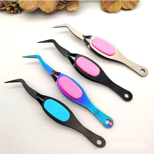 Iron Color Stainless Steel Reverse Tweezers Positioning Nail Piece Nail Positioning Clip