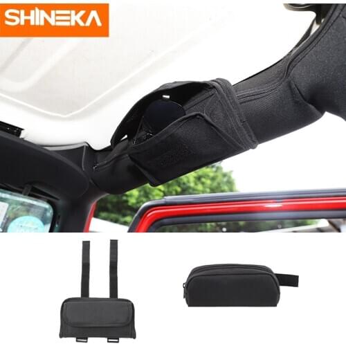 SHINEKA Stowing Tidying For Jeep Wrangler JK JL TJ Multi-Function Glasses Storage Bag Accessories for Jeep Wrangler 1997-2020