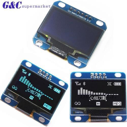 1.3 inch IIC SPI Serial 128X64 white Blue OLED Display Module SPI I2C LCD Screen Board