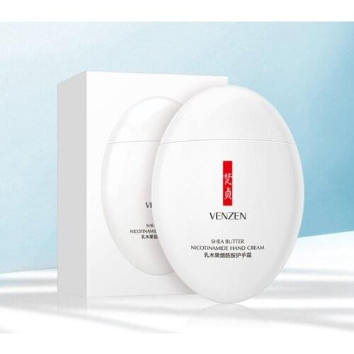 Niacinamide Hand Cream Hydrating Moisturizing Anti Cracking Chapped Peeling Skin Care Shea Extract Goose Egg Shaped