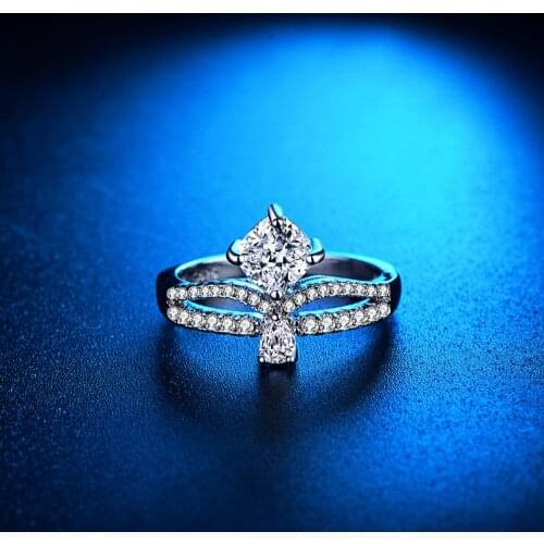 New original design popular rings 925 silver crown zircon ring 2020 women fashion DIY jewelry Valentines Day gift free shipping