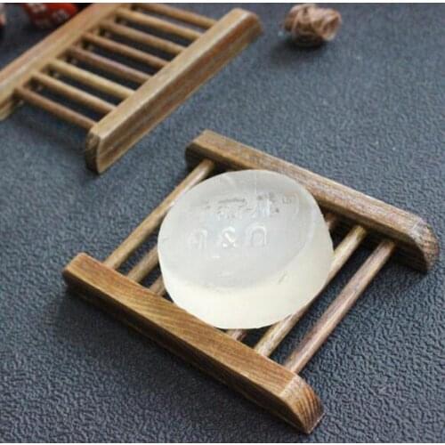 Vintage Style Bathroom Soap Tray Handmade Wood Dish Box Wooden Soap Dishes As Holder Bathroom Accessories SL6037