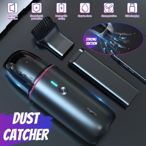 Portable Car Vacuum Cleaner Wireless Handheld Auto Vaccum 5000Pa Suction For Home Desktop Cleaning Mini Vacuum Cleaner