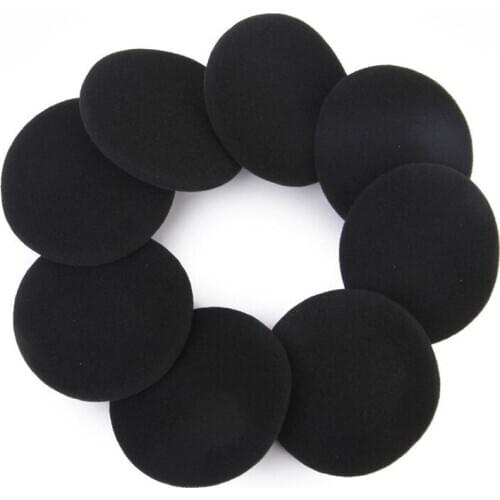 Retail 4 Pair 55mm Replacement Earphone Pad Covers for Headset Headphone Black