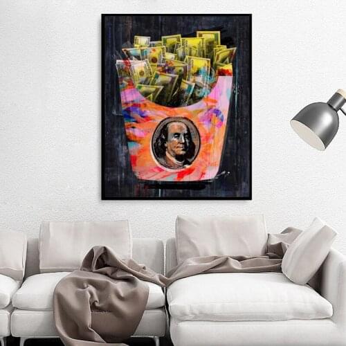 Nordic Graffiti Poster Art Canvas Painting Abstract Money Character Prints Wall Modular Pictures Living Room Cuadros Home Decor