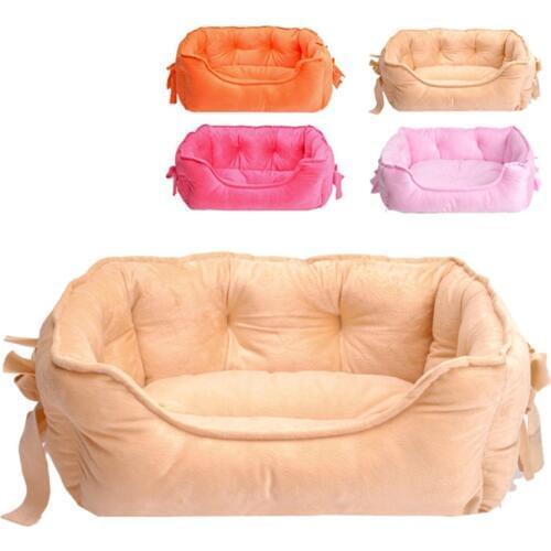 Pet Dog Beautiful Winter Keeping Warm Soft Sofa Washable Solid Comfortable Bed For Dogs Cats DB746
