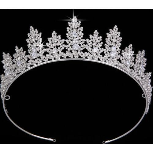 Crowns Wedding Hair Accessories Classic Design For Women Elegant With High Quality BC3609 Zircon Tiara Haar Sieraden Bruiloft