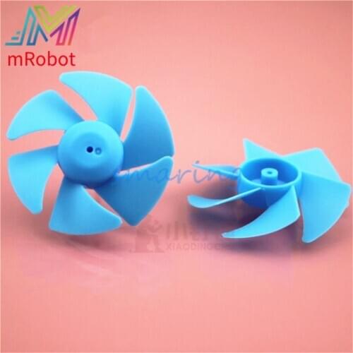 10pcs 4 Colors 50mm Diameter Plastic Blade Four Leaf Pulp Fan Leaves Small Production Educaiton Kits School Physics Experiments