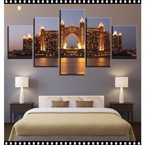 World Famous Architecture Beauty HD Five Wall Painting Decorative Painting Anime Posters Wall Decor Anime Decor Room Decor