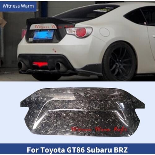 High quality Forged Carbon Rear Trunk Hood Cover Bonnets Tail cover Car Styling For Toyota GT86 FT86 Subaru BRZ Body Kit