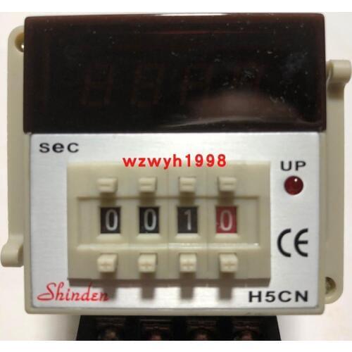 High quality SHINDEN H5CN series time relay SKG H5CN 220V 0-999.9sec