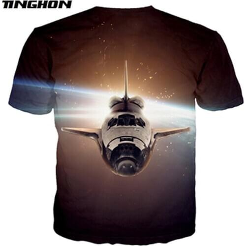 XS-7XL Summer New Fashion 3d T-shirt Plane Set Sail Creative Print T Shirts Mens Womens Cool T Shirt 09