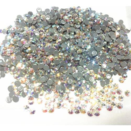 HOT SALE super shiny strong glue ss10 2.9mm CRYSTAL AB color for nail art free shipping ;14 cutting facets 7 big and 7 small