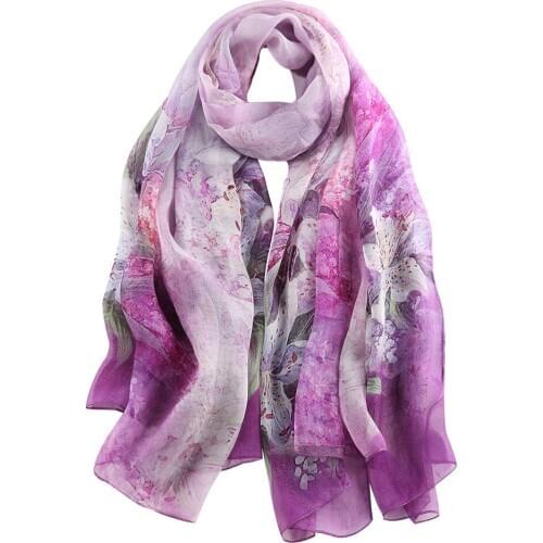 Scarf Women Summer Shawls and Wraps New Scarf Female Silk Sunscreen Beach Towel Silk Print Shawl Scarf Poncho Hijab Scarfs
