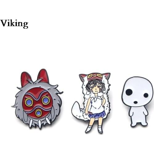 1Pcs Princess Badges Cartoon Pin Cute Enamel Brooches Metal Pin Clothes Badge Hat Collar Brooch For Women Girls G0446