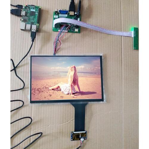 10.1 Inch 1280*800 IPS Touch LCD Kit USB 5V Support Win7 8 10 Raspberry Pi Android Linux Industrial equipment 10fingers