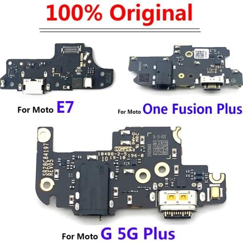 10Pcs/Lot, Original USB Charging Board For Moto G 5G / E7 / One Fusion Plus USB Port Connector Dock Charger Cable Flex
