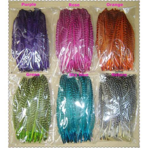 100pcs/Lot 15-20cm Guinea Hen Wing Feathers - Wing Quills 6 Colours Available,pluimen decoratie,feathers decoration