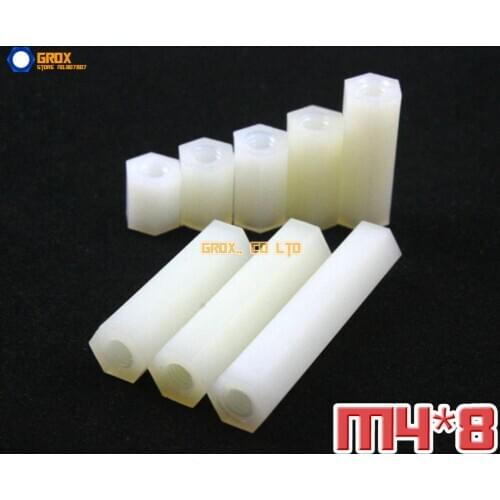 150 Pieces Nylon M4 x 8mm Female PCB Motherboard Standoff Spacer