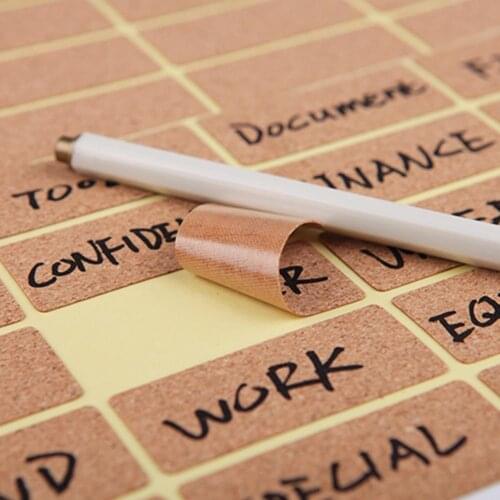 3 Sheets Solid Color Labels Waterproof Wood Packaging Sealing Album Sticker for Home