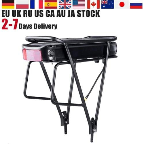 EU US Stock Rear Rack eBike Battery 36V 20Ah 48V 15Ah Electric Bicycle Battery With Layer Luggage for 250W 350W 500W 750W Motor