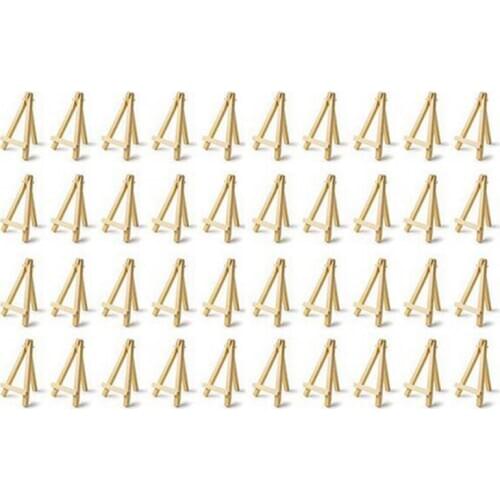 40 Mini DIY Wooden Frame Artist Wooden Easel Wedding Table Card Stand Display Stand Party Decoration 15X8cm Easel