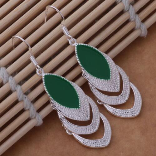 AE575 Trendy wholesale earrings , fashion jewelry , Three leaves /bwuakoba bxhakooa