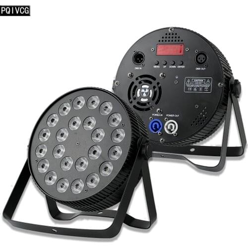Aluminum Alloy Led Par Light 24x18w RGBWA UV 6in1 DMX Stage Flat Par Light Ultra Thin LED Stage Light
