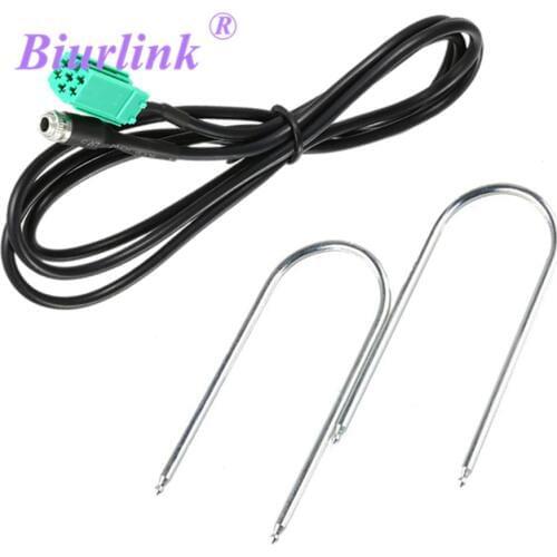 Car Mini ISO 6pin to Female 3.5MM Jack Aux Cable with Removal Keys for Renault CD Updatelist