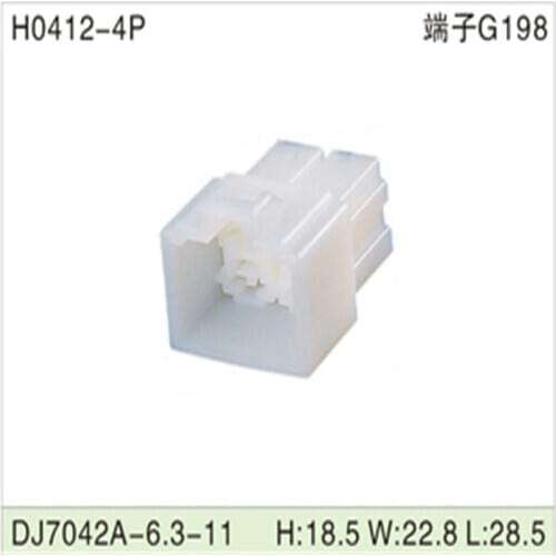 Free shipping 500pcsDJ7042A-6.3-11 4Pin 6.3mm AMP Car Electrical Wire Connectors for VW,BMW,Audi,Toyota,NISSAN AND other