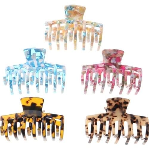 Mi Dairy Brand Whosalesa Price Big Size Catch long hair High Quality Fashion Hair Clip Acetated Hair Claws For Women and Girls
