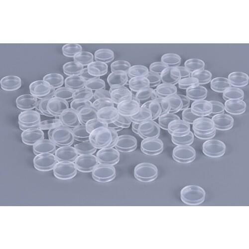 100Pcs/Lot Eyelash Glue Holder Grafting Eye Lashes Quick Individual Blossom Cup Ring Eye Makeup Extension Adhesive Stand Tools