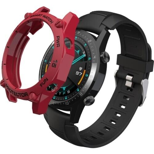 For Huawei Smart Watch Bezel SIKAI Soft TPU Watch Case For Huawei Watch GT2 46mm Full Protective Shell