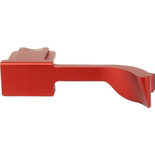 Haoge THB-QR Metal Hot Shoe Thumb Up Rest Thumbs Up Hand Grip for Leica Q2 Digital Camera Accessories Red