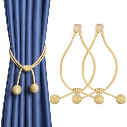 Magnetic Curtain Tiebacks clip holder Window Holdback with Magnet Curtain Buckle Blackout Living Home Room Bedroom Decoration