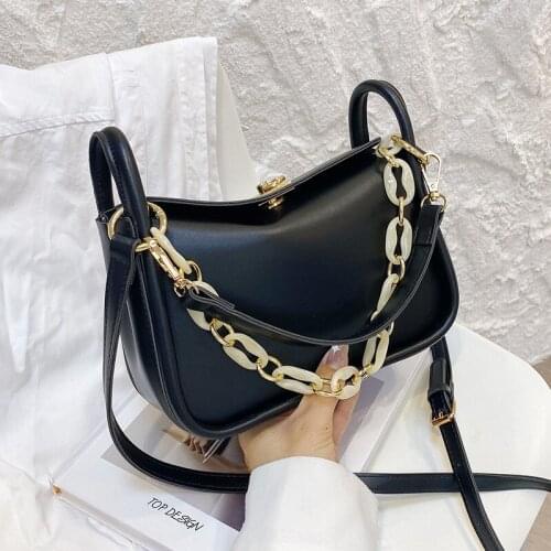 Simple texture small bag woman bag 2021 new western style shoulder bag chain handbag summer messenger bag tote bag purse Bolsa
