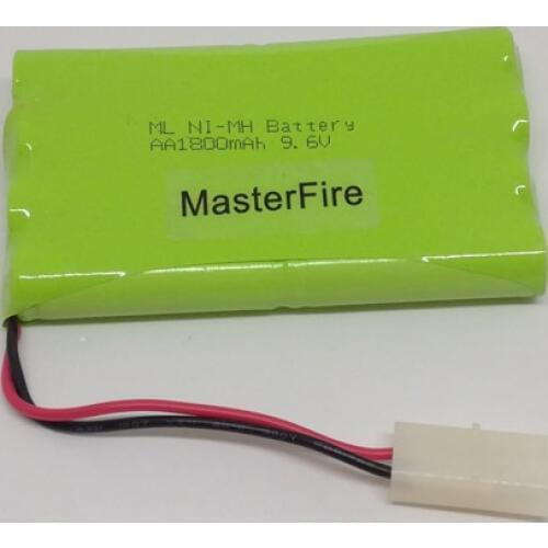 MasterFire 3PACK/LOT Brand New 9.6V 1800mAh Ni-MH AA Battery Rechargeable NiMH Batteries Pack With Plugs