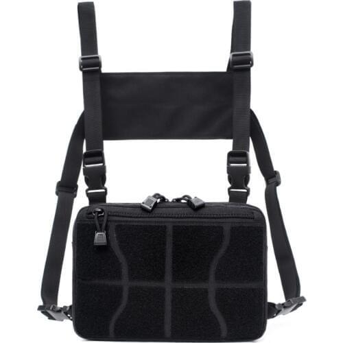 Chest Bag Adjustable Tactical Chest Rig Shoulder Hunting Bag Waist Packs Chest Recon Bag Tools Pouch Outdoor Camping Accessories