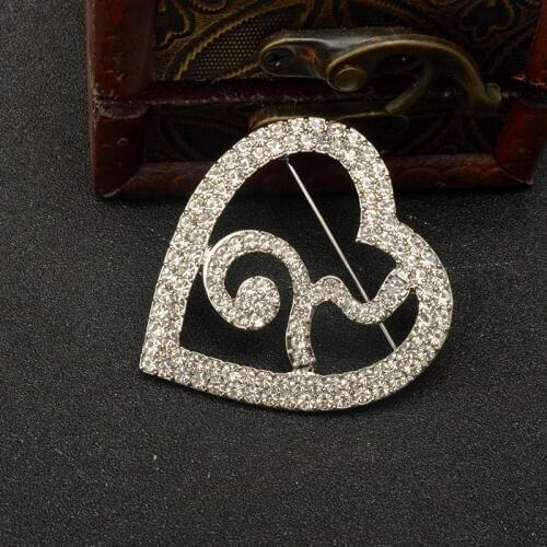 MZC New Jewelry Thailand King Bhumibol Memory Ribbon Brooches Heart Crystal Pin TH Borsches Broch Men Bijoux Femme Bijoux Femme