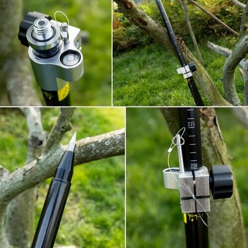 New Telescopic carbon fibre survey rod, 2.4 M , pole, Total station GPS