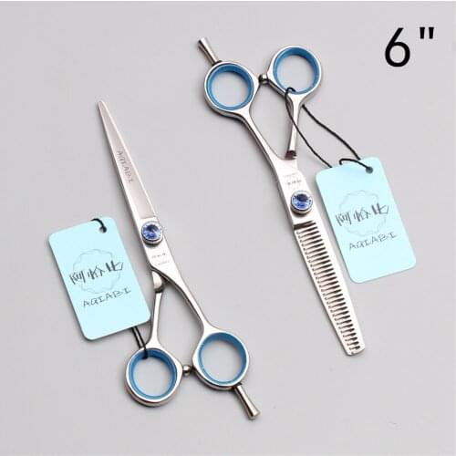 6" 17.5cm 440C AQIABI Brand Professional Hairdressing Scissors Cutting Shears Thinning Scissors Hair Scissors Styling Tool A9012