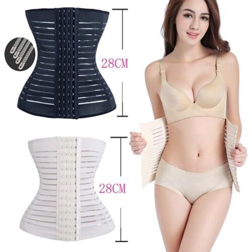 Plus Size Reducing Belt Waist Trainer Slimming Belt Modeling Strap Body Shaper Belly Slimming Sheath Shapewear 4 Steel Bones 5XL