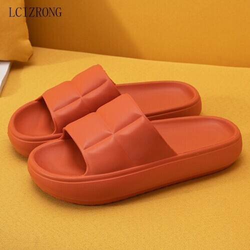 LCIZRONG Very Soft Women Shower Slippers Bathroom Non-Slip Slides Candy 7 Colors Home Female Shoes Unisex 35-45 Large Size