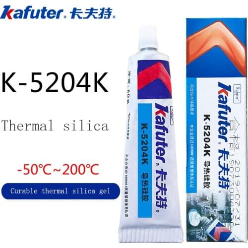 Kafuter 5204K thermally conductive silicone insulation curing quick-drying waterproof CPU lamp beads heat-dissipating glue