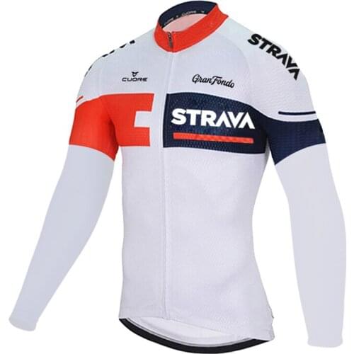 STRAVA Spring Bicycle Shirts Cycling Jersey Bicycle Racing Clothes Bike Shirts Comfortable Clothing MTB Long Sleeve Sportswear