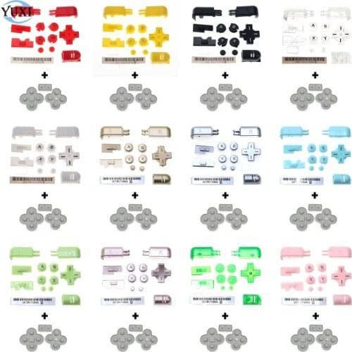 YuXi Replacement ABXY L R Buttons Kit D-pad Key For Nintend DS Lite For NDSL Console With Conductive Rubber Button Pad