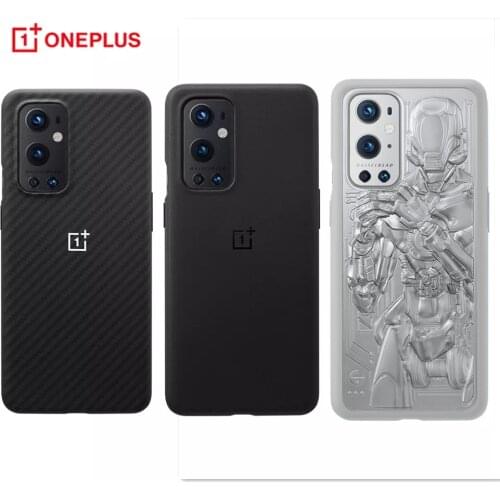 100% Original OnePlus 9 Pro Genuine Mechanical Warrior unique Sandstone Karbon Case Cover Ultra Slim Hard Back Shell
