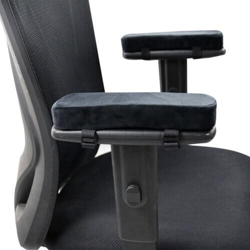 2Pcs Chair Armrest Pads Memory Foam Home/Office Chair Arm Cover Comfy Computer Gaming Pressure Relief Chair Cushion Removable